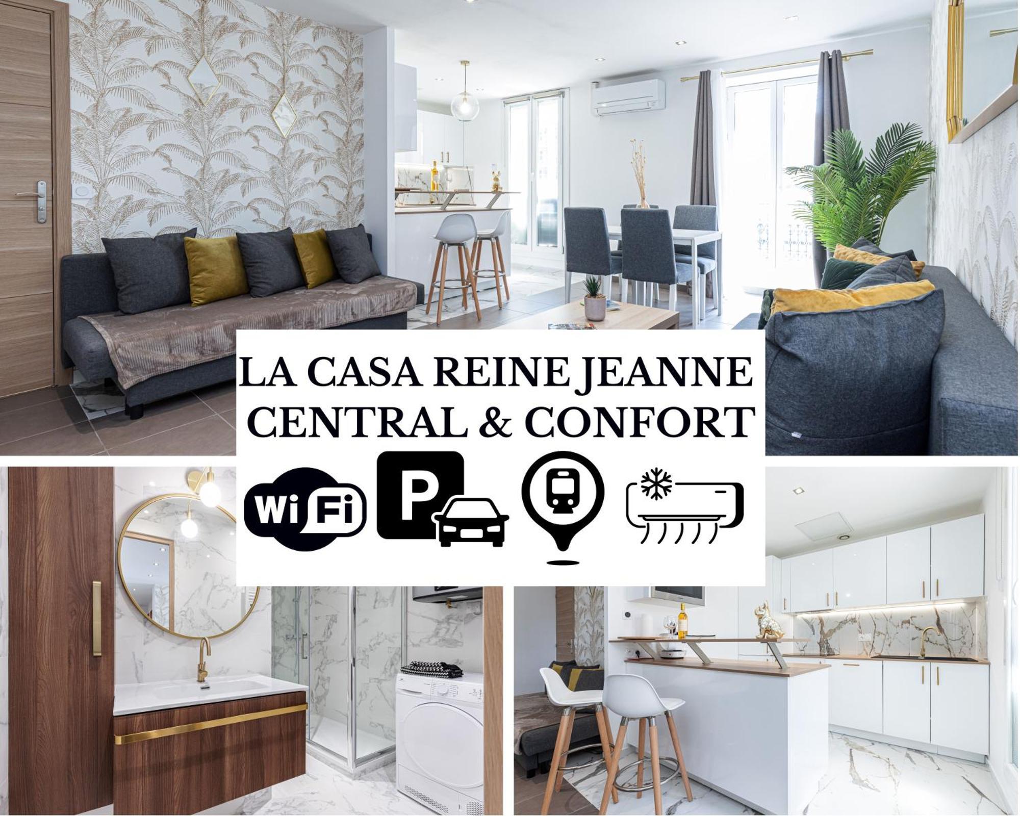 La Casa Reine Jeanne- Central Pres De La Gare - Wifi - Parking - Neuf Et Confort 니스 외부 사진